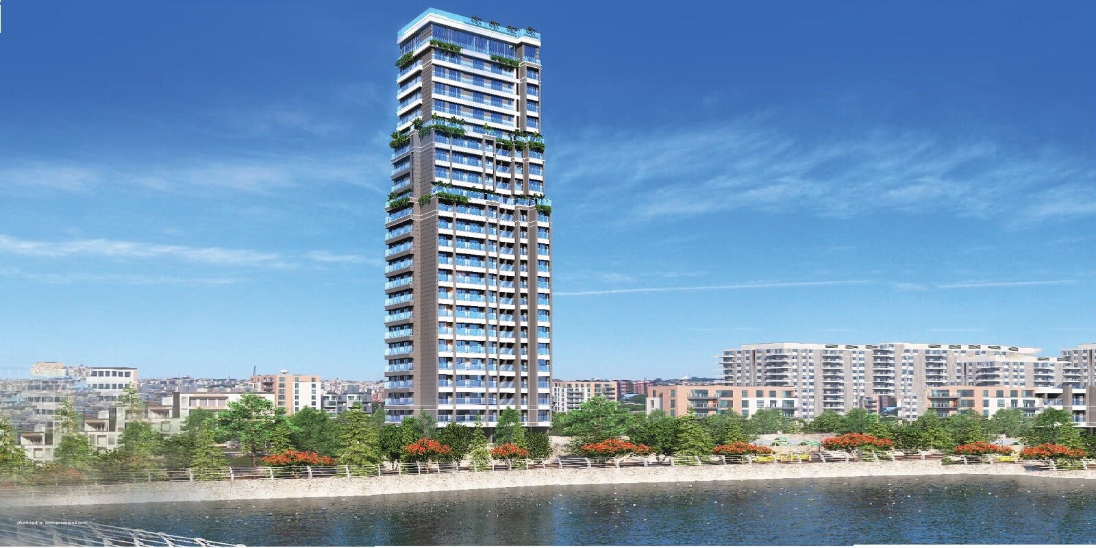 Parth Lakeview residential project in Dighe