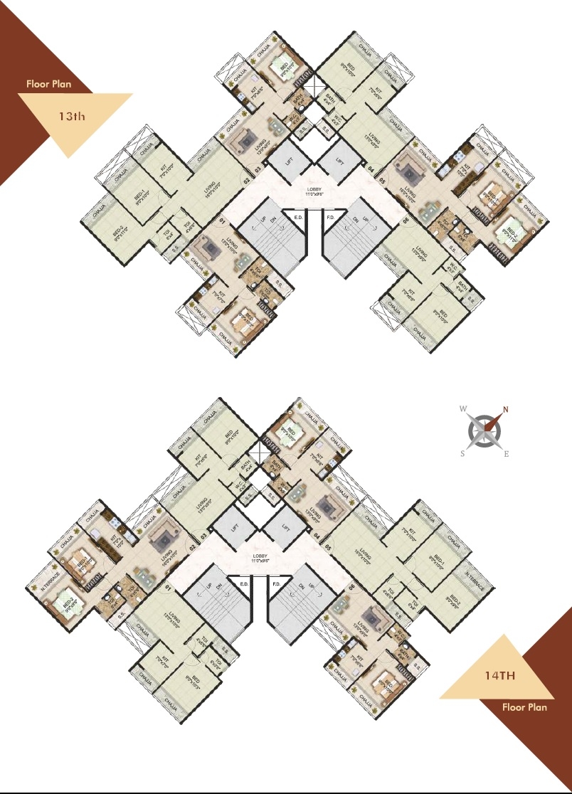 Planet Riverfront Floor Plans