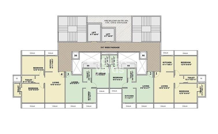 Prajapati Opal Floor Plans