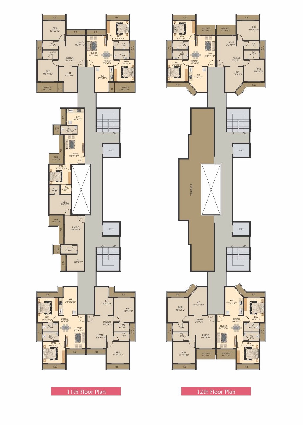 Prathmesh Symphony Floor Plans