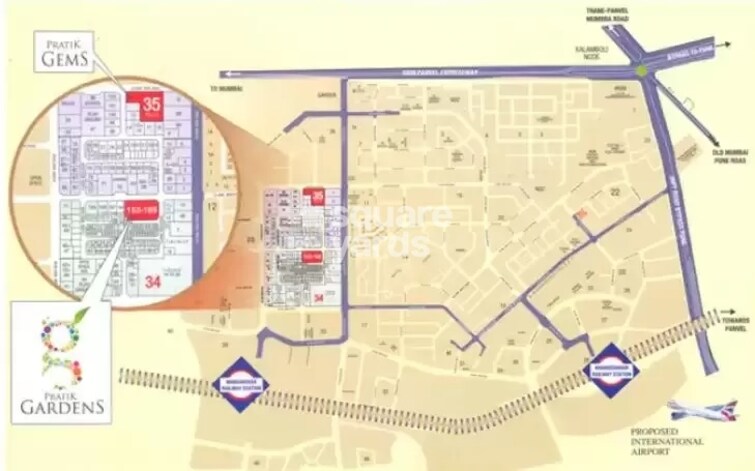 Pratik Gardens Kamothe Location Image