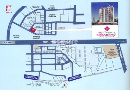 Pratik Harmony Location Image