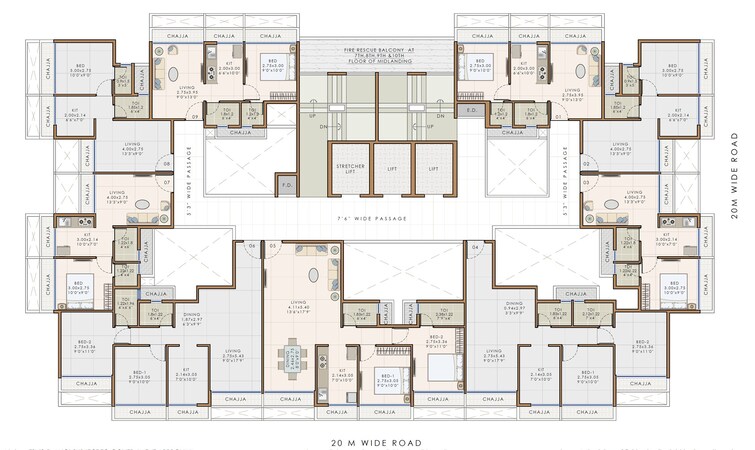 Precious Krishna Hills Floor Plans