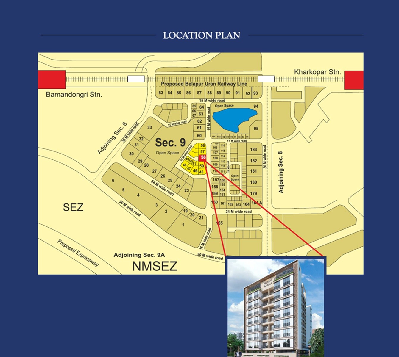 Prithvi Aarna Location Image