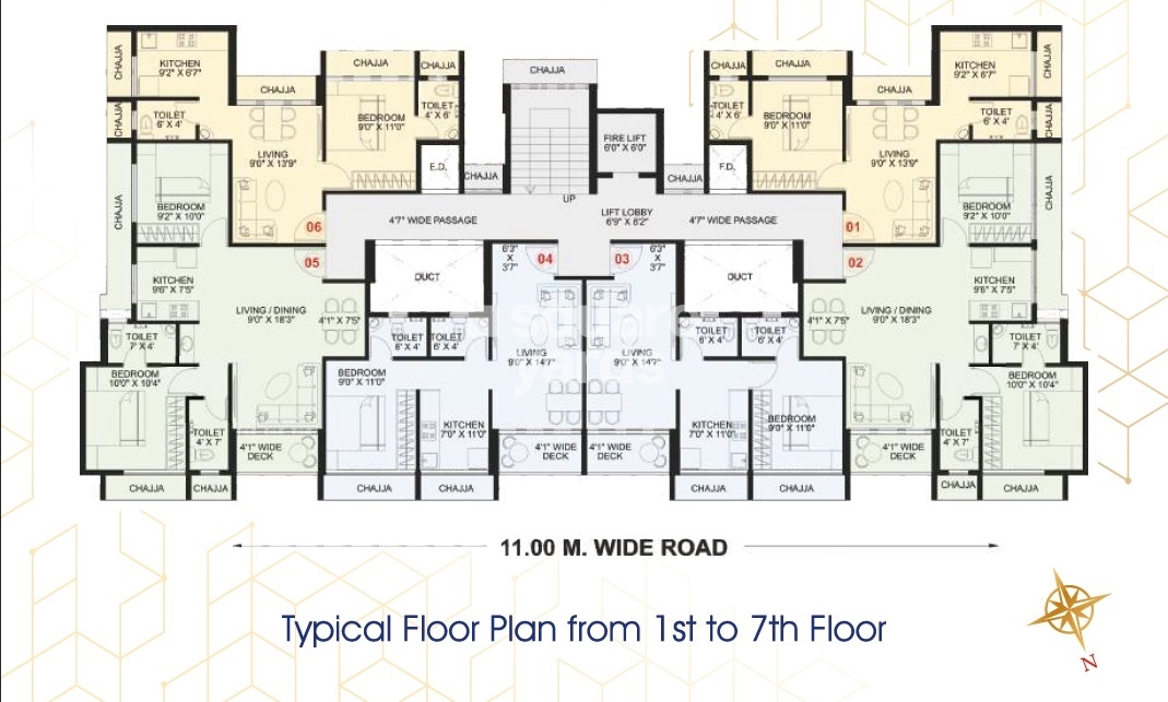 Pushpak Palladium Floor Plans