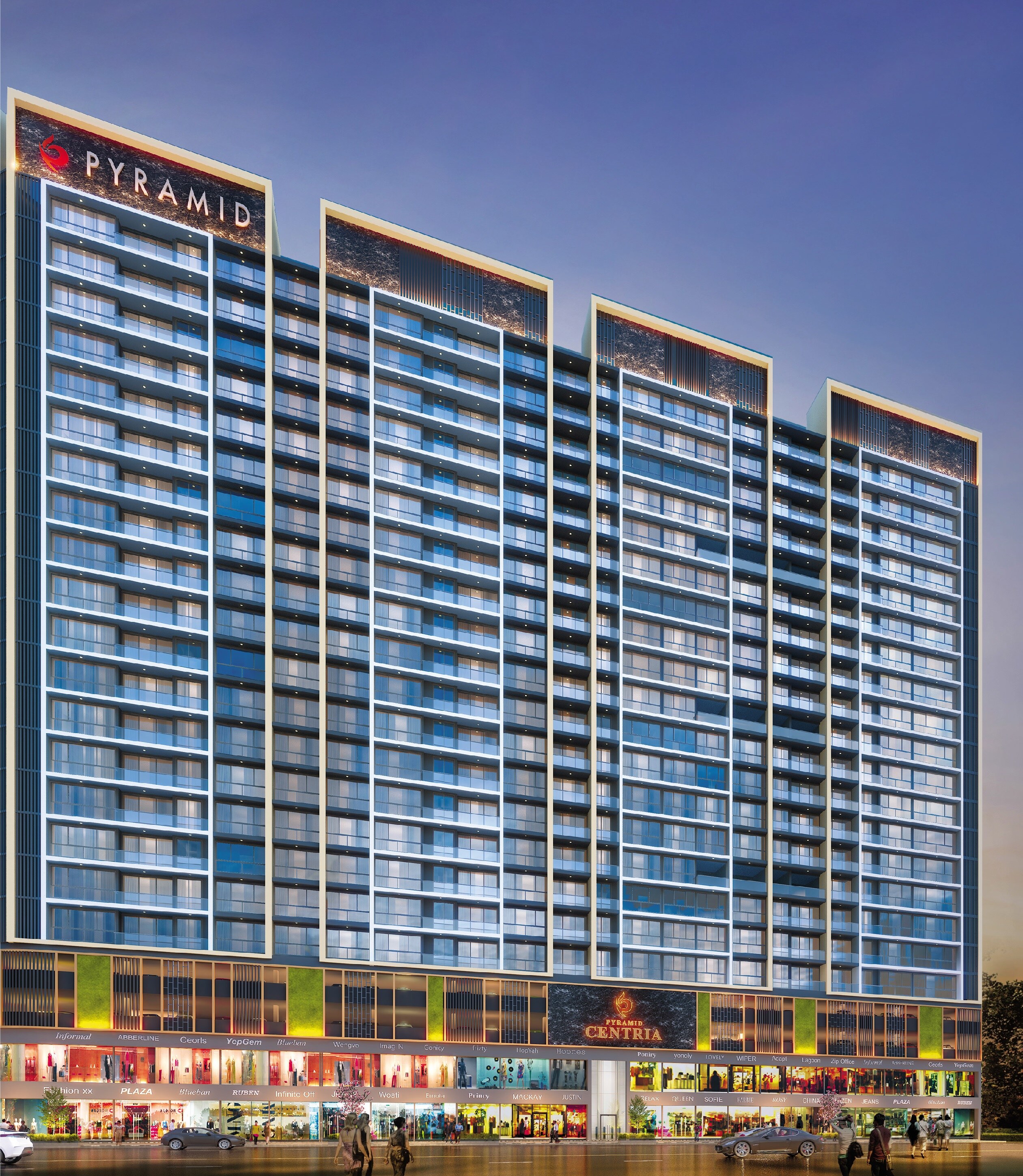 Pyramid Centria Apartment Exteriors 1