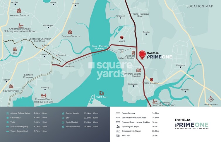 Raheja Prime 1 Location Image