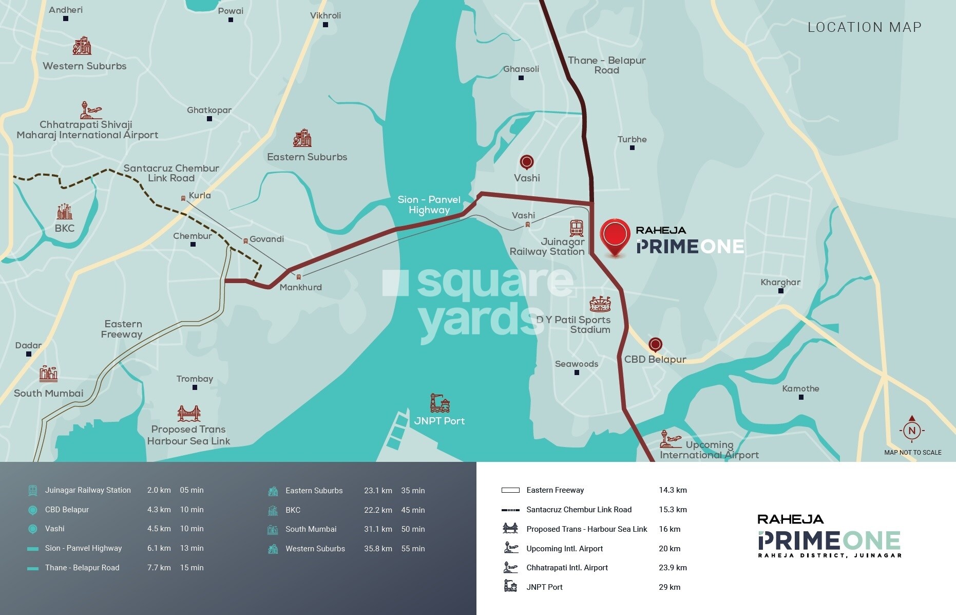 Raheja Prime 1 Location Image