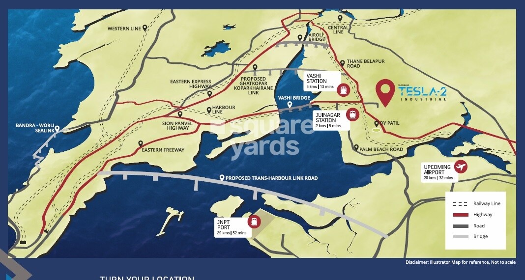 Raheja Tesla Industrial Location Image