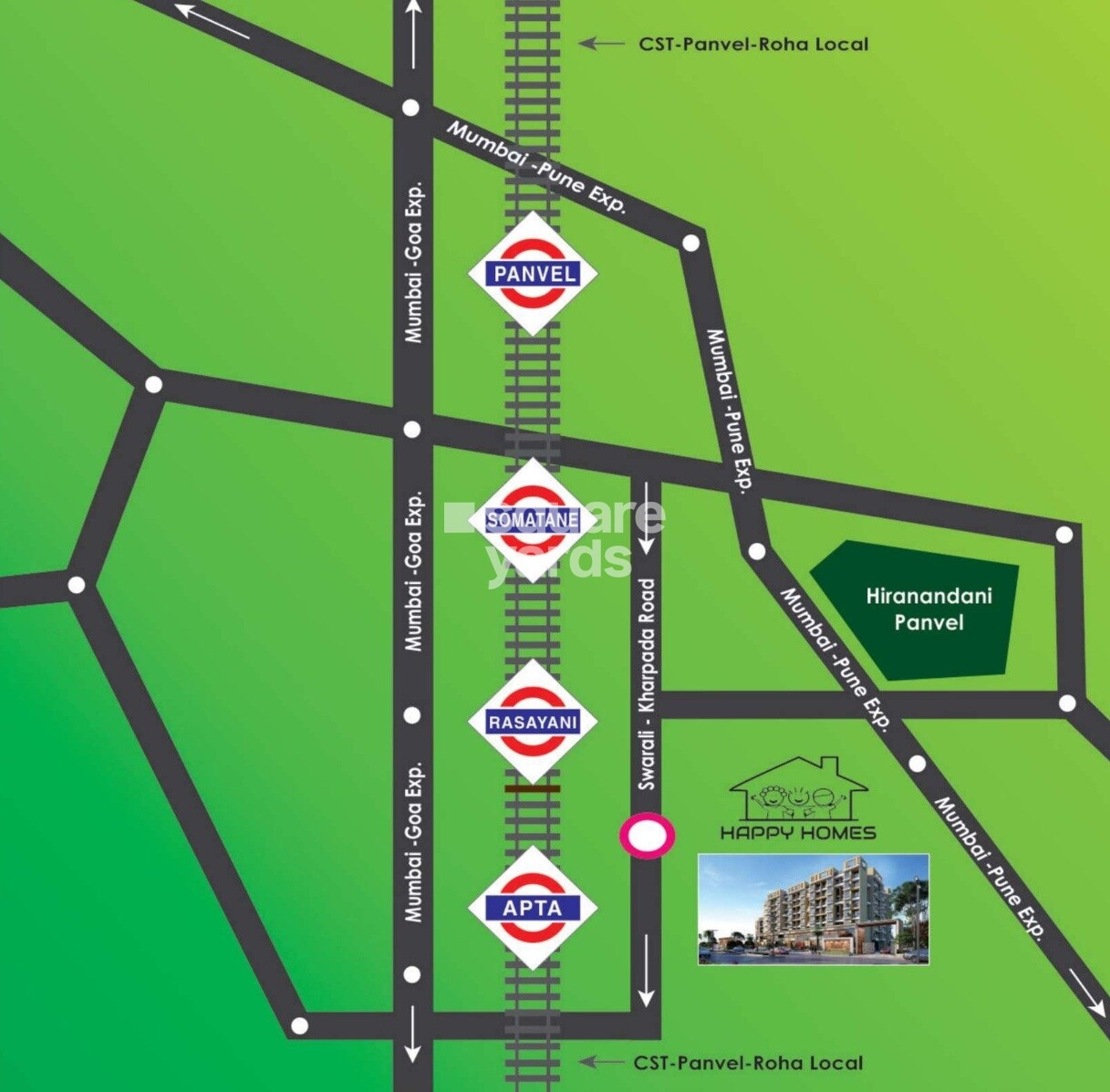 Ratneshwar Happy Homes Location Image