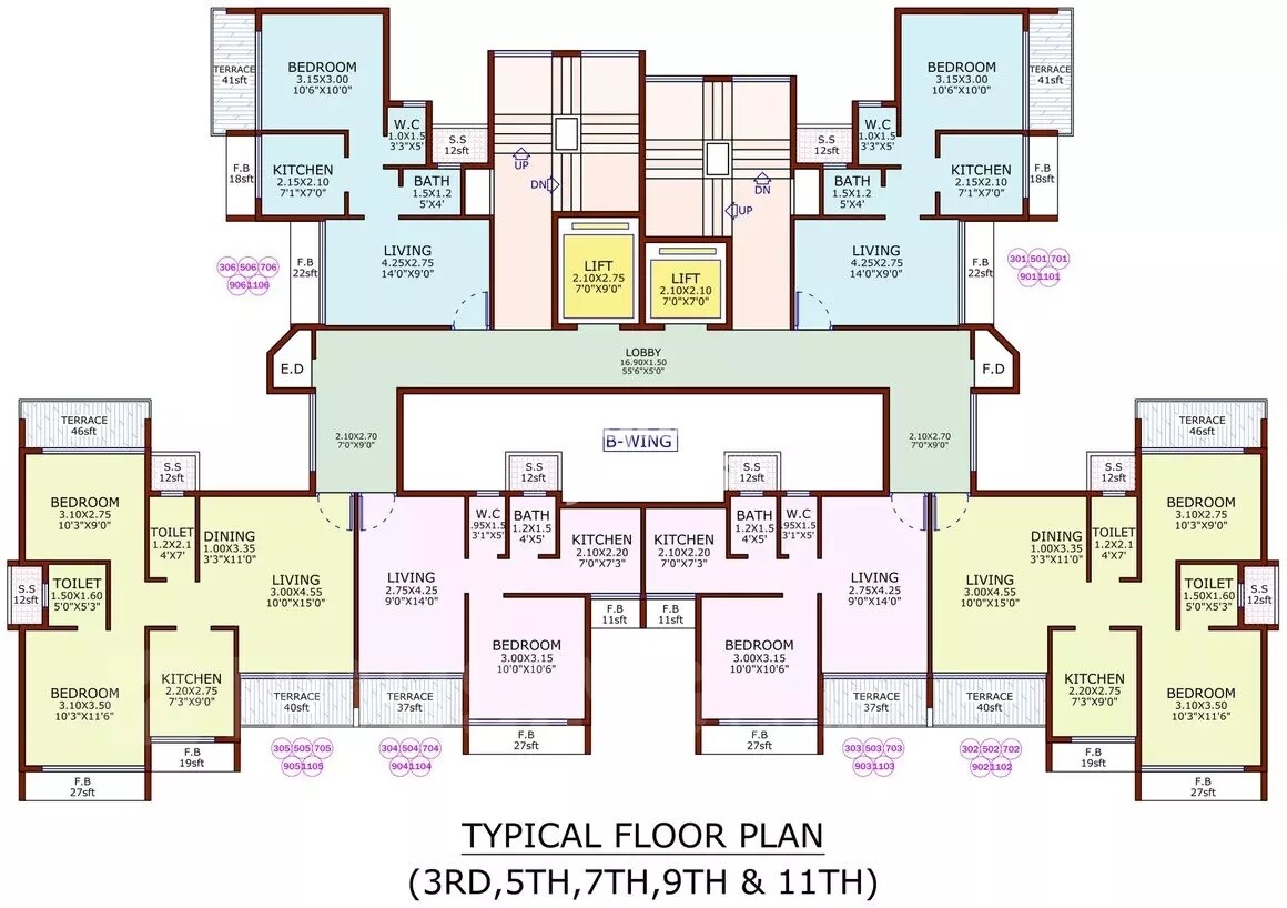 Riddhi Siddhi Heights Ulwe Floor Plans 1