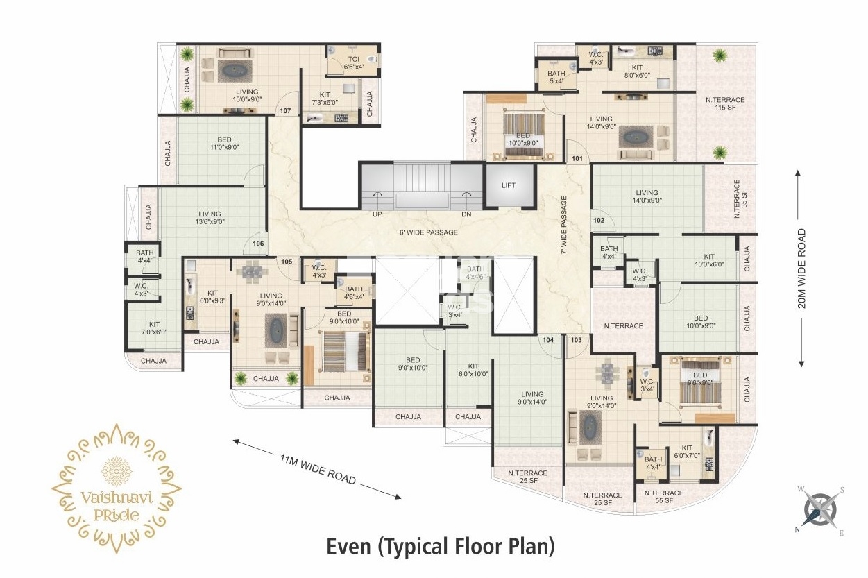 RK Vaishnavi Pride Floor Plans