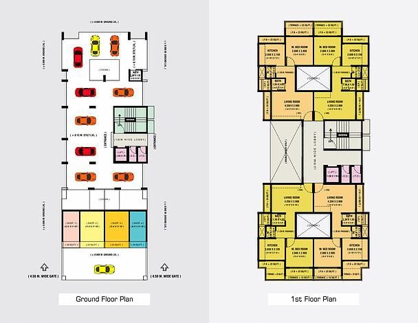 Ruchi Parshva Aangan Floor Plans