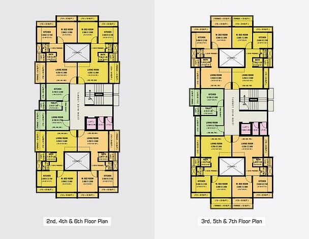 Ruchi Parshva Aangan Floor Plans