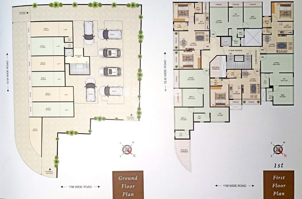 S M Manzil Taloja Floor Plans