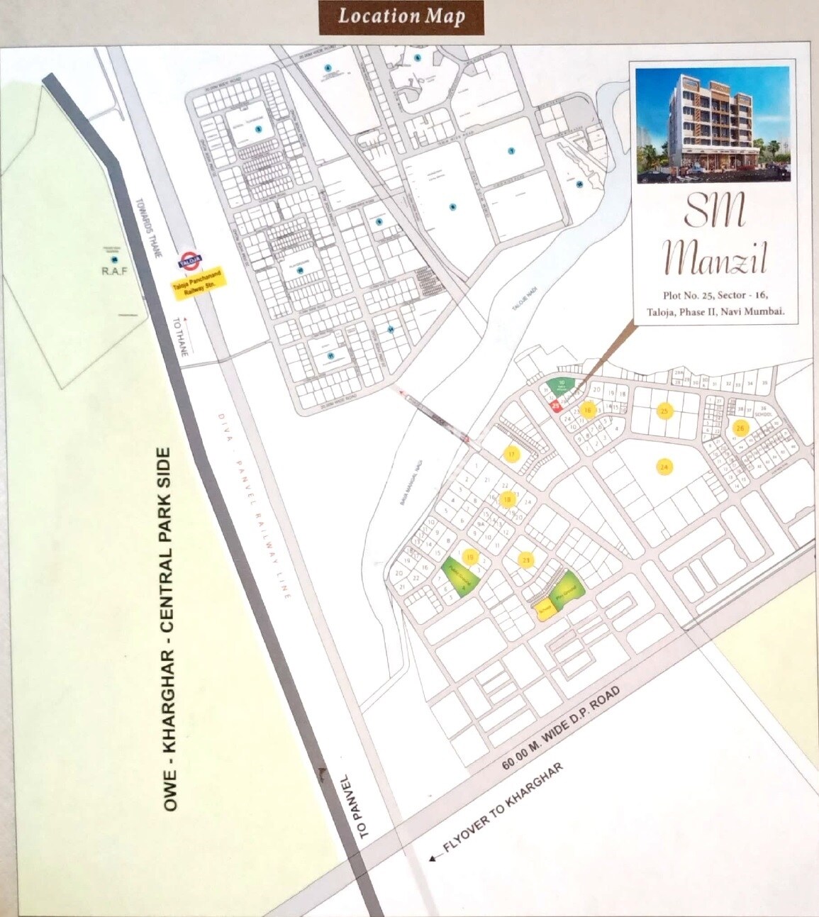 S M Manzil Taloja Location Image