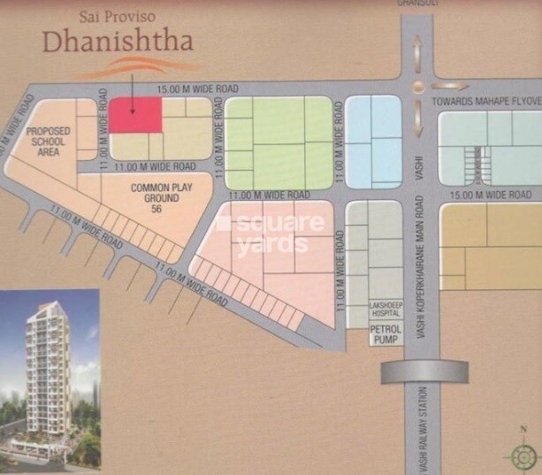 Sai Proviso Dhanishtha Kopar Khairane Location Image