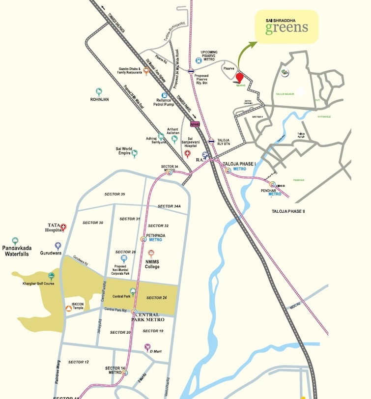 Sai Shradha The Greens Location Image