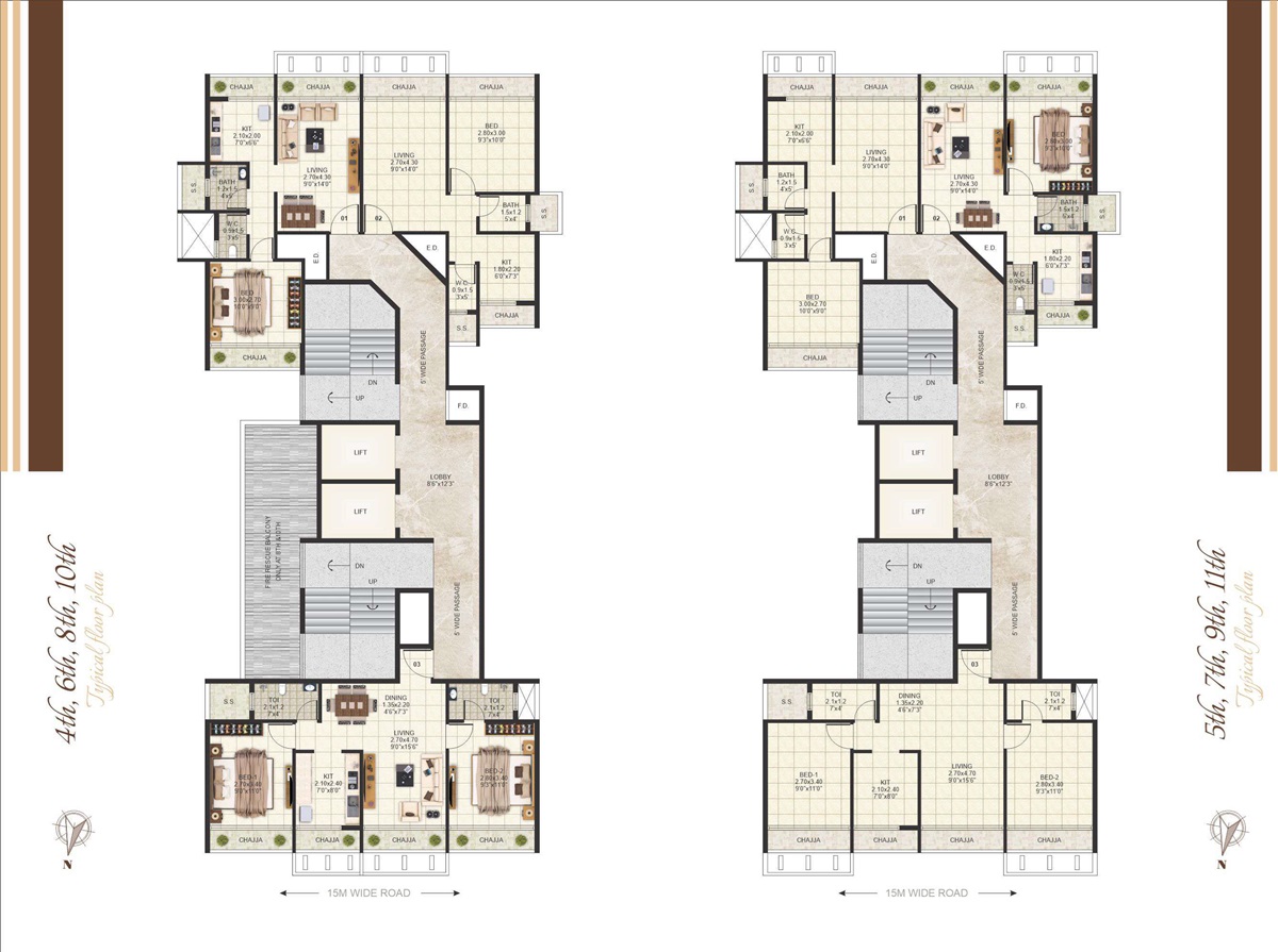 Sakha Heights Floor Plans