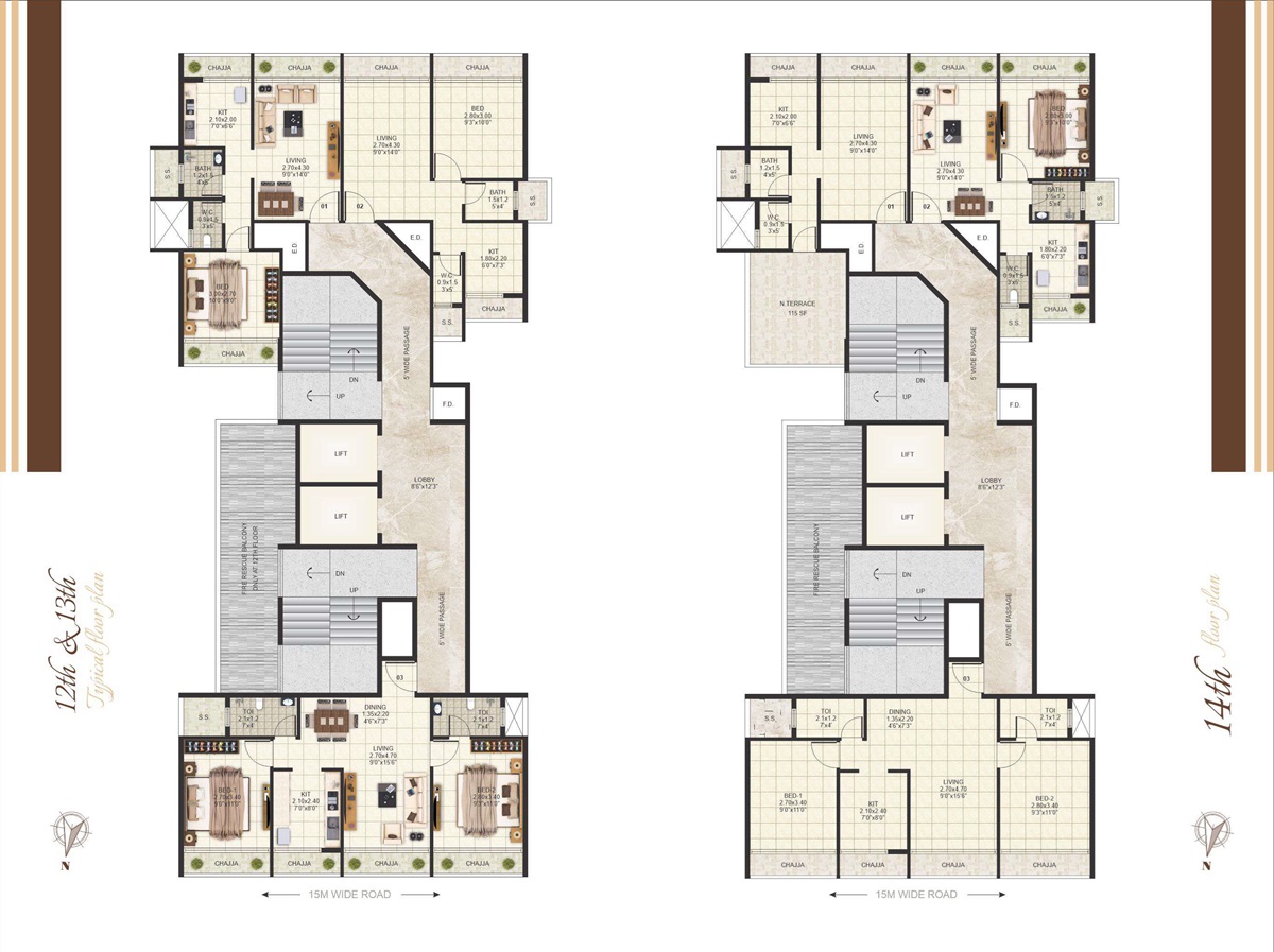 Sakha Heights Floor Plans