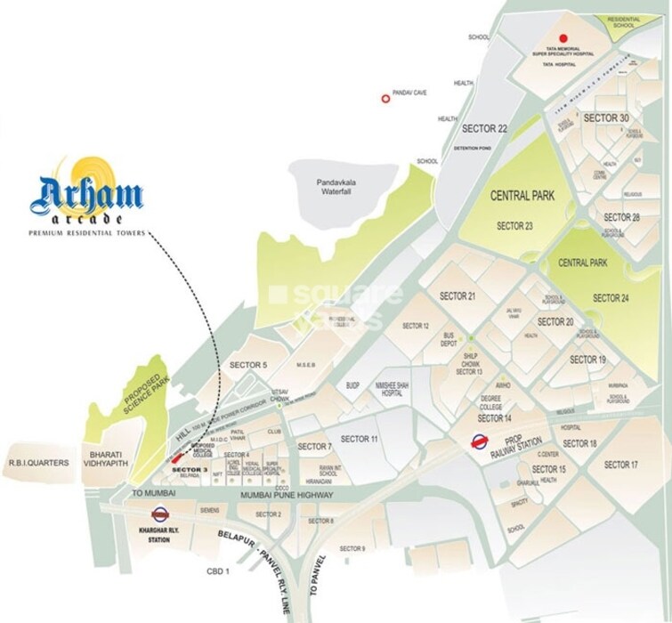 Sanghvi Arham Arcade Location Image