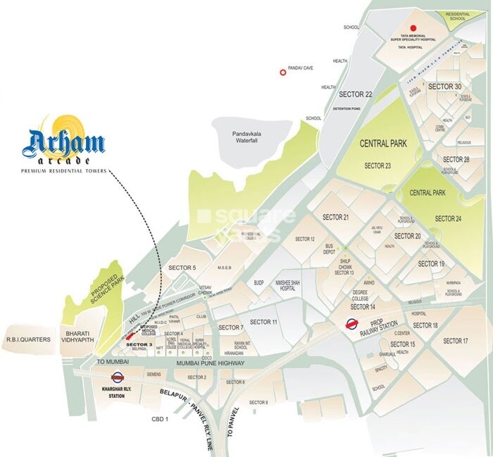 Sanghvi Arham Arcade Location Image