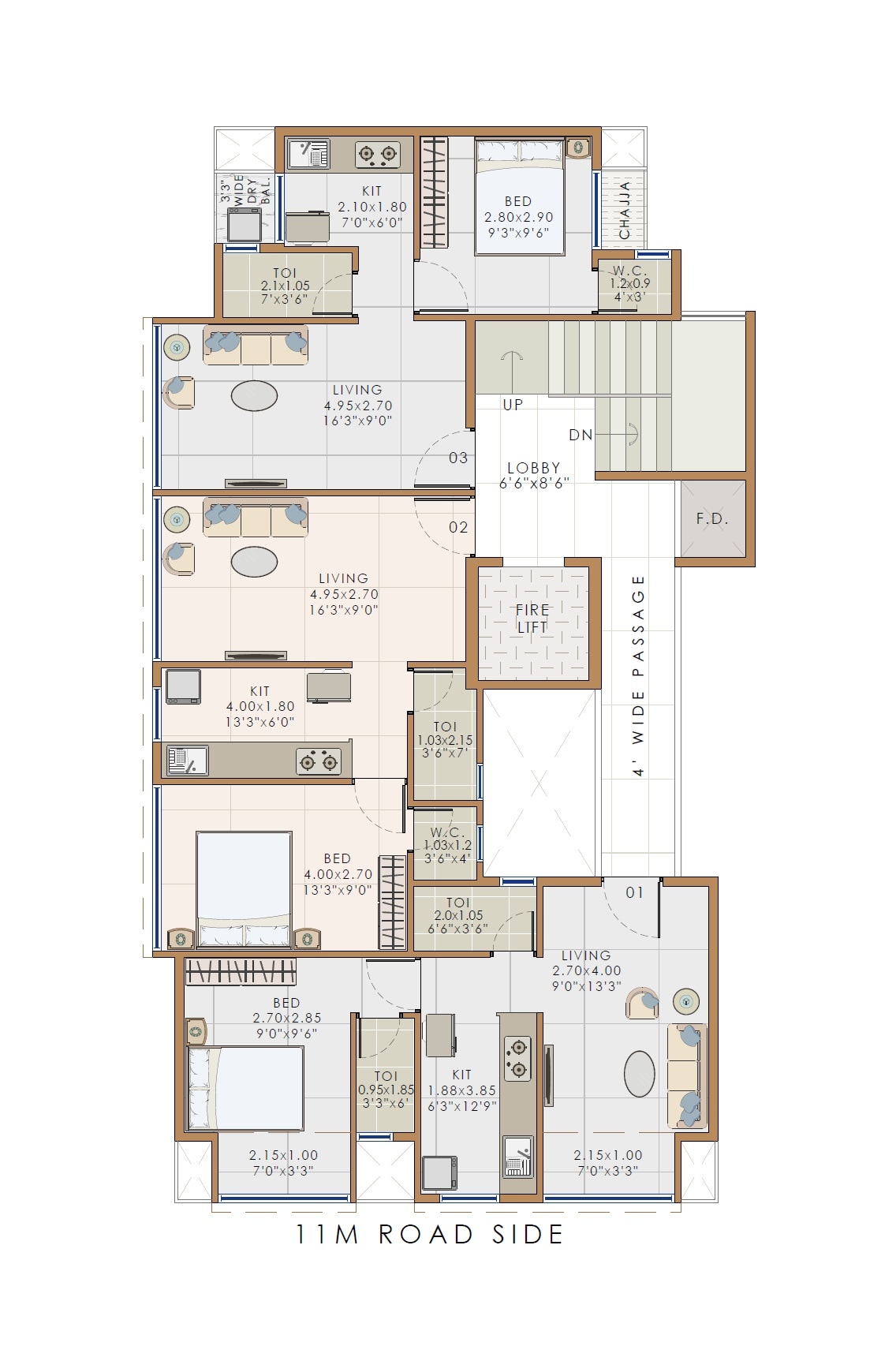 Sarang Topaz Floor Plans