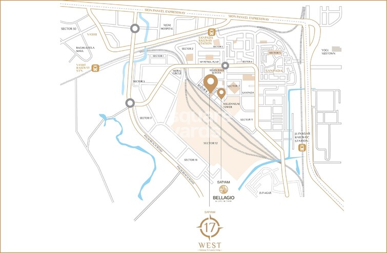 Satyam 17 West Location Image