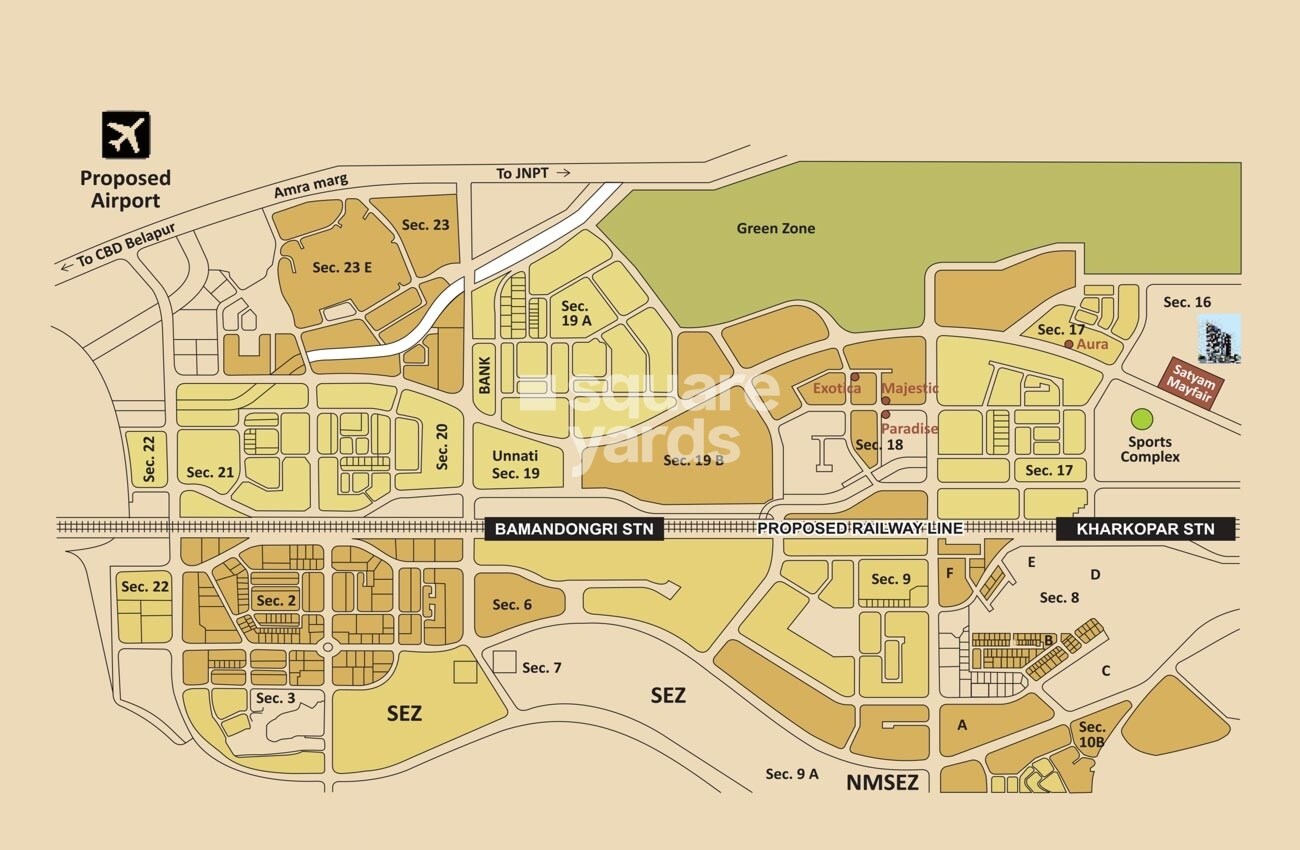 Satyam Mayfair Location Image