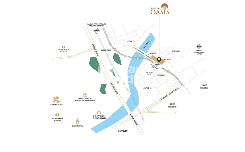 Satyam Oasis Location Image
