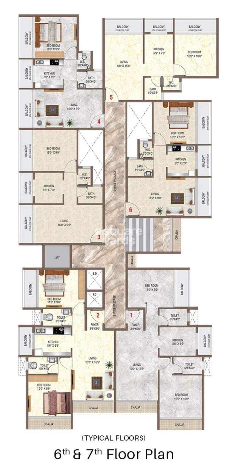 Satyam Precious Floor Plans 2