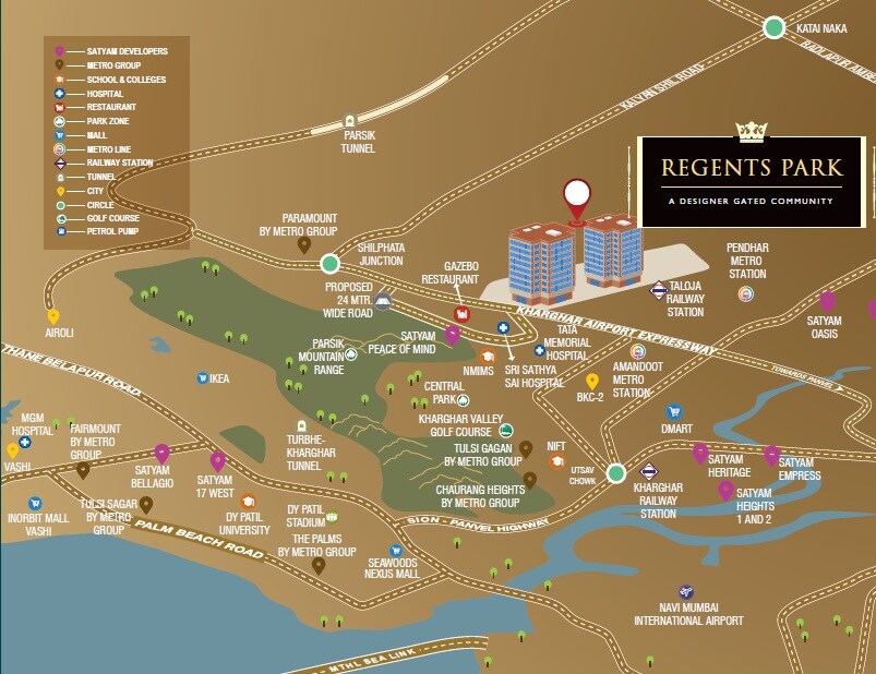 Satyam Regents Park Location Image