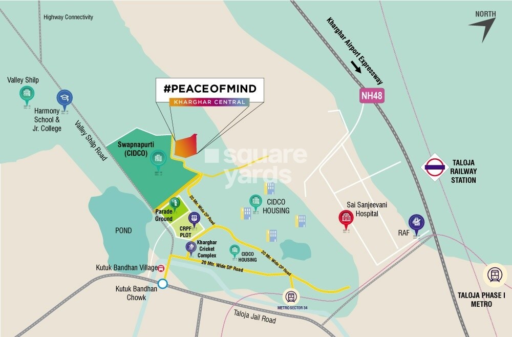 Satyam Trinity Towers Location Image