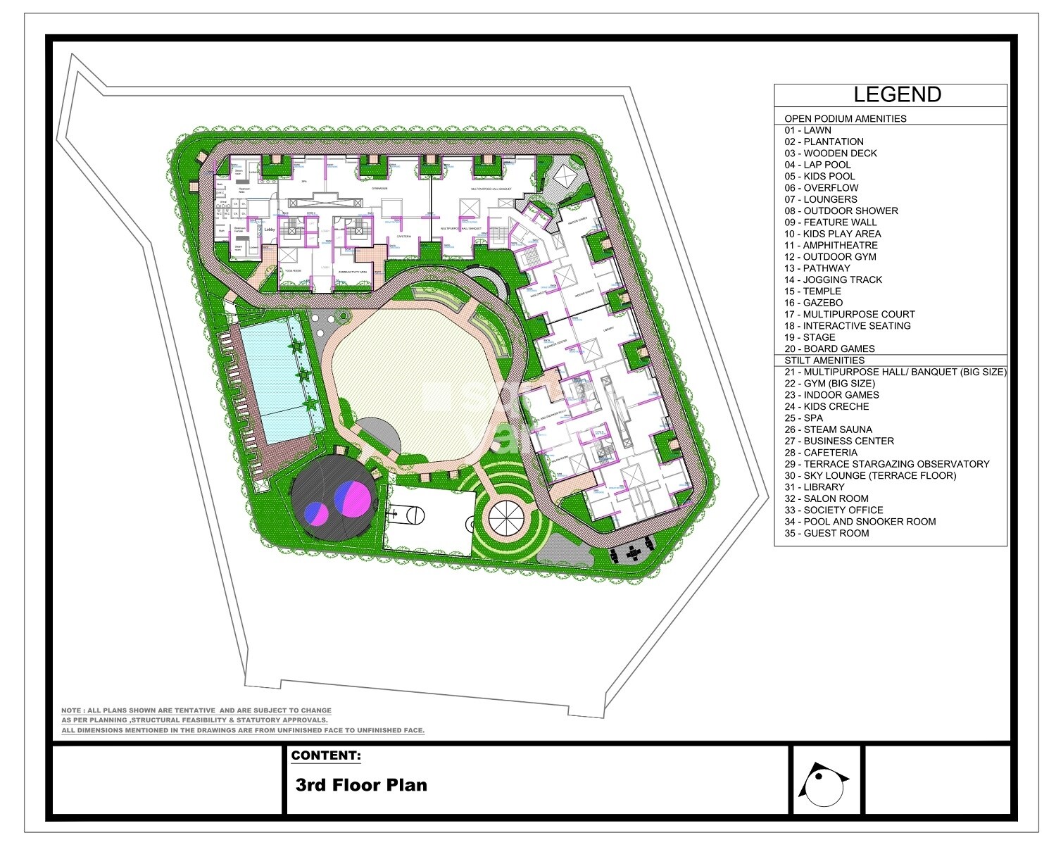 Satyam Trinity Towers Master Plan 1