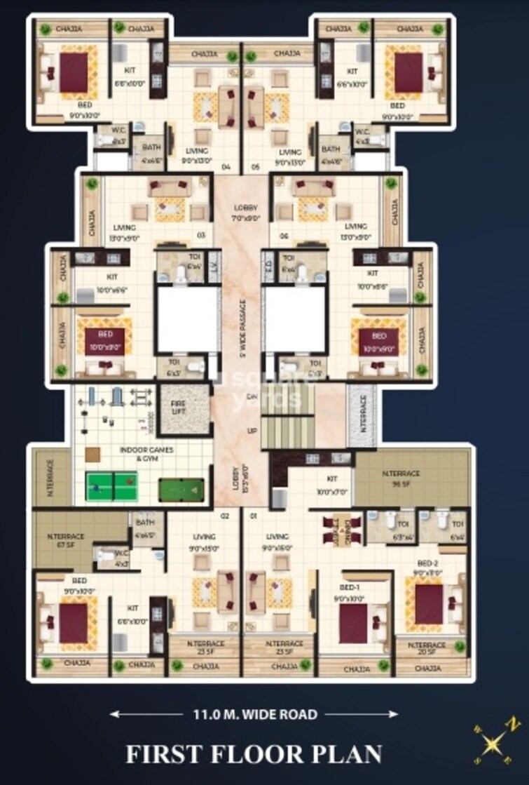 SG Ashtavinayak Diamond Floor Plans 2
