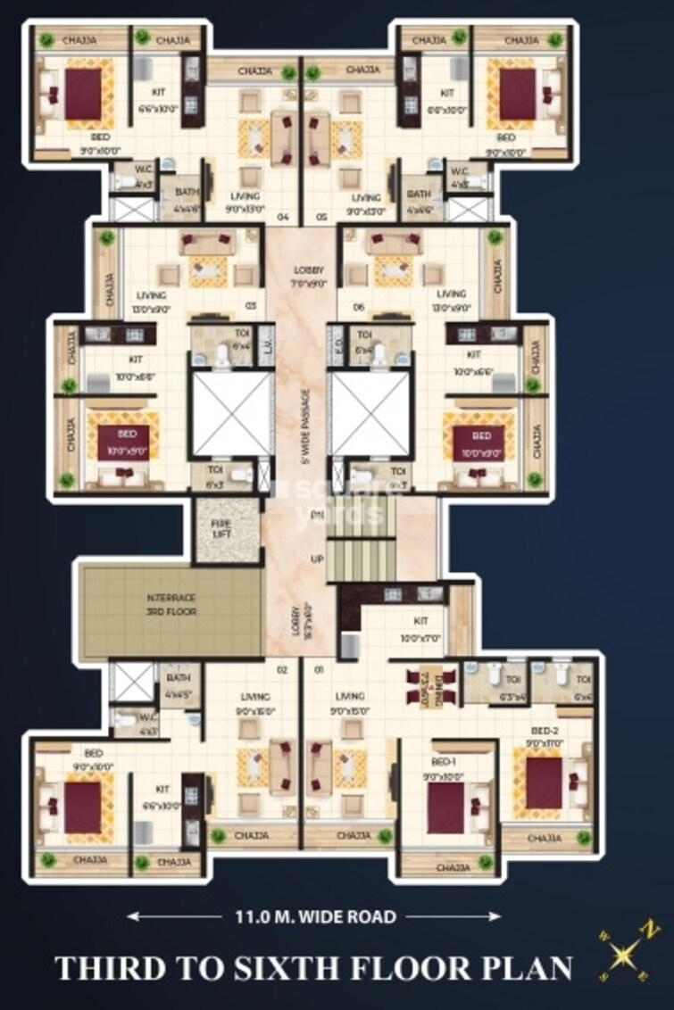 SG Ashtavinayak Diamond Floor Plans 4