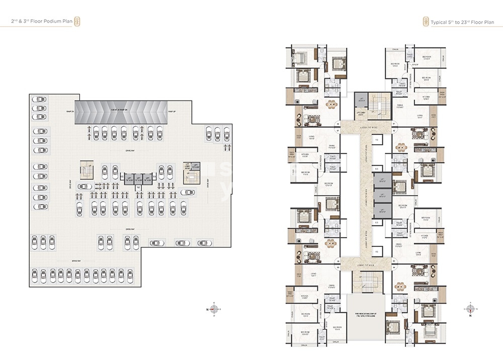 Shakti One Luxuria Floor Plans