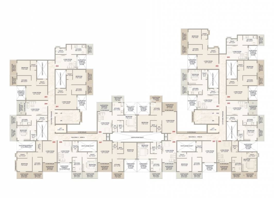 Shiv Shakti Complex Chikhale Floor Plans