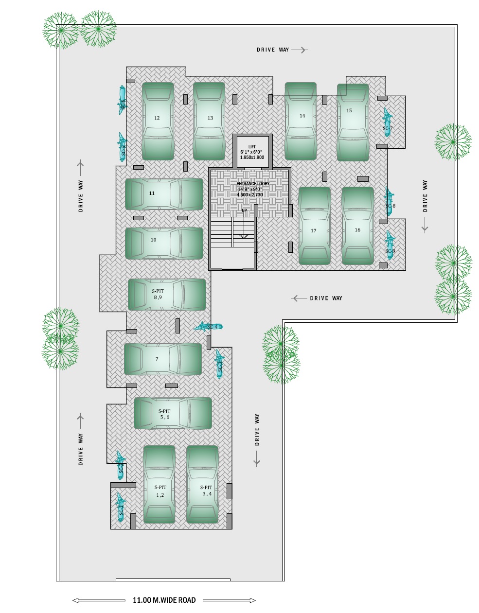 Shivparvati Shreeji Glacia Floor Plans