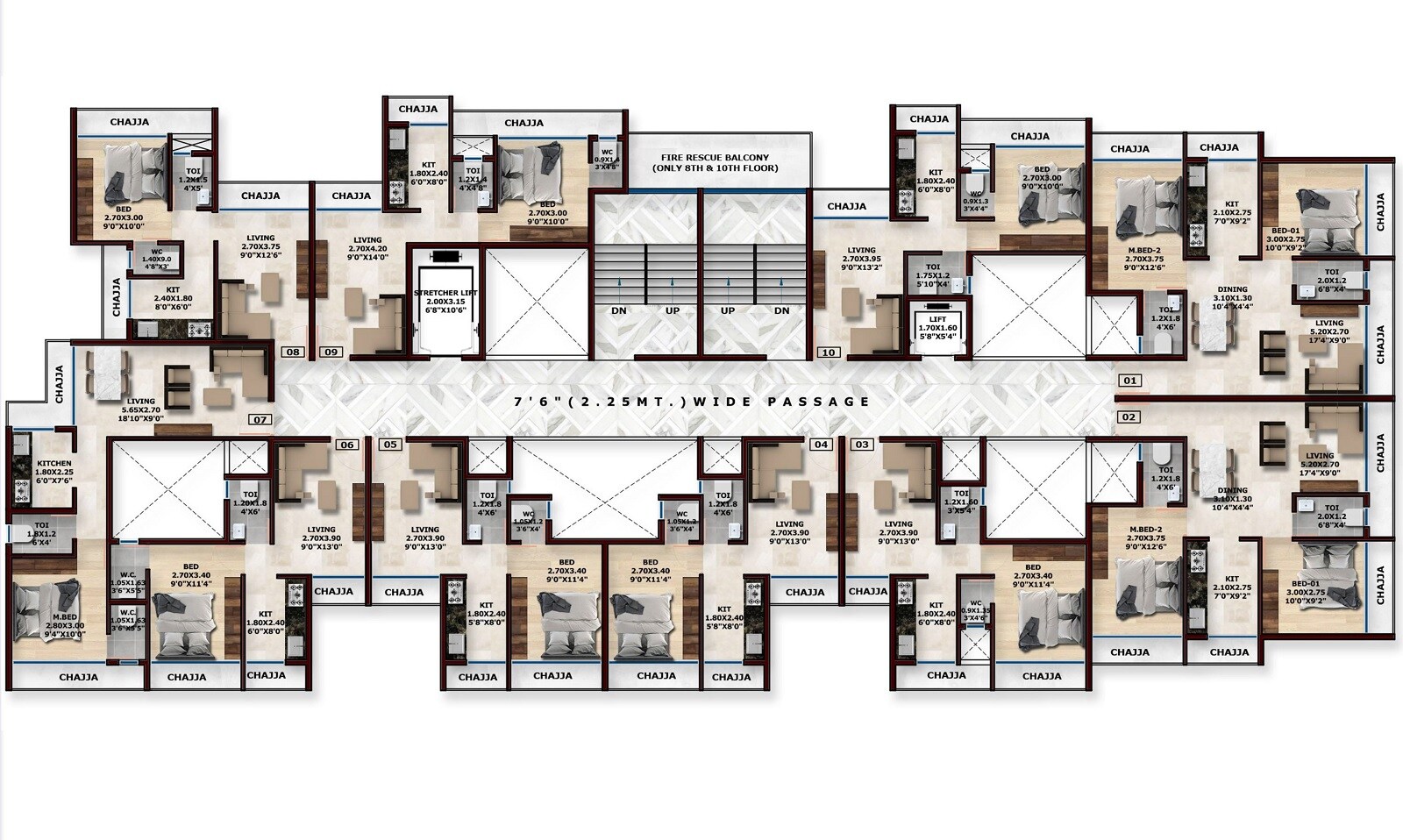 Shree Empire Pushpak Nagar Floor Plans 3
