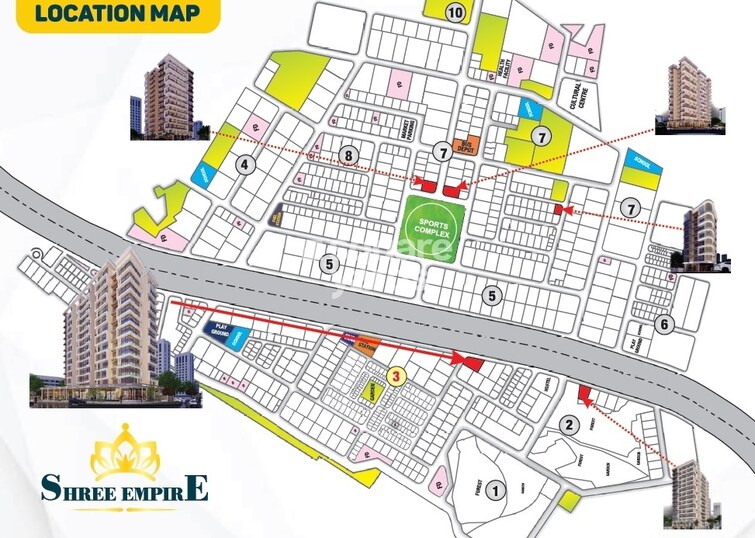 Shree Empire Pushpak Nagar Location Image