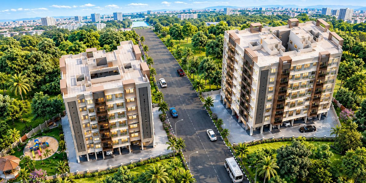 Shree Heramb Residency Tower View