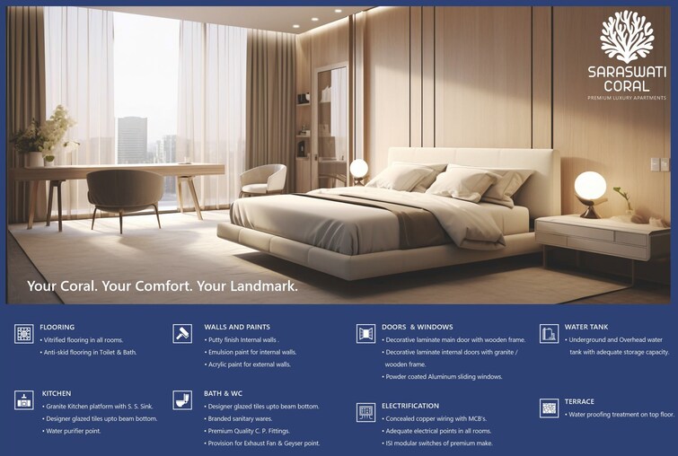 Shree Saraswati Coral Apartment Interiors