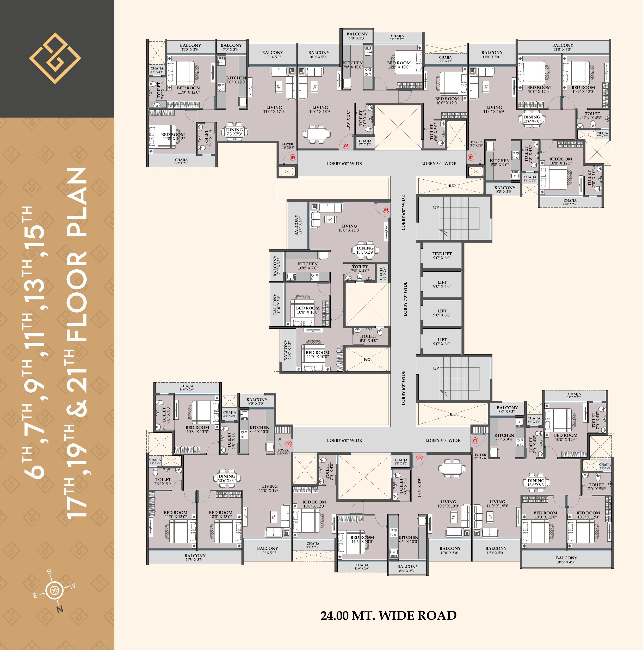 Shreeji Infinity Floor Plans 1