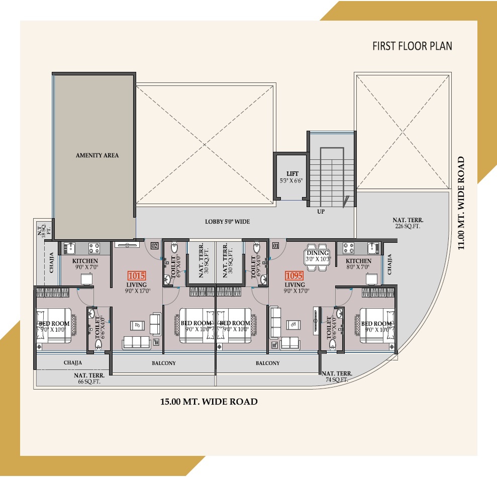 Shreeji Kuber Corner Floor Plans