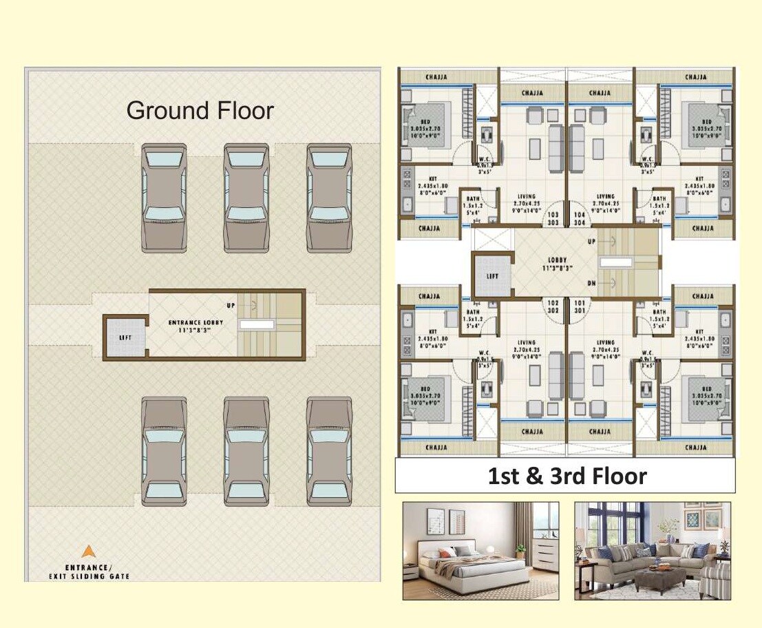 Shri Kodiyar Manohar Kunj Floor Plans
