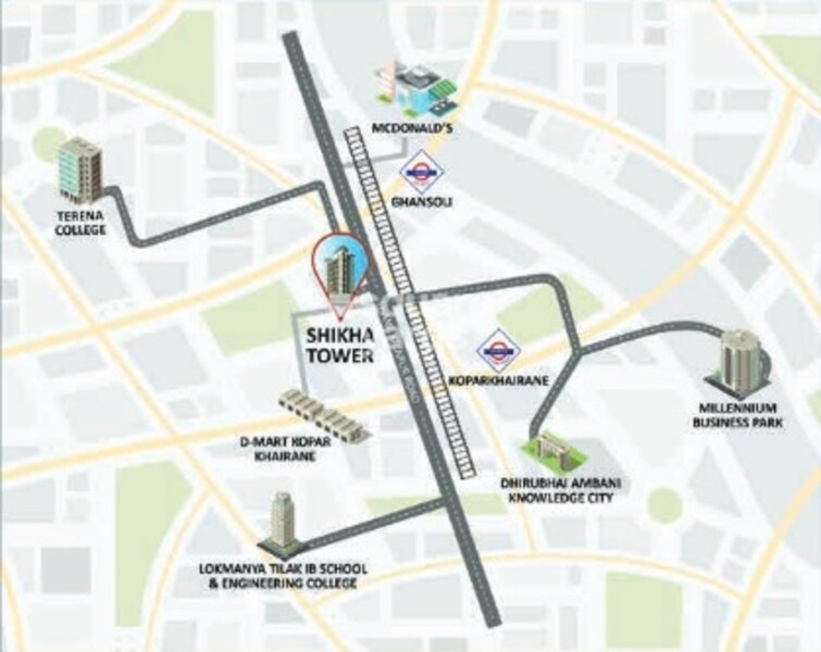 Sikha Tower Chs Location Image