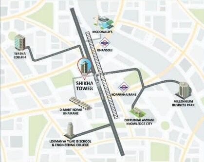 Sikha Tower Chs Location Image