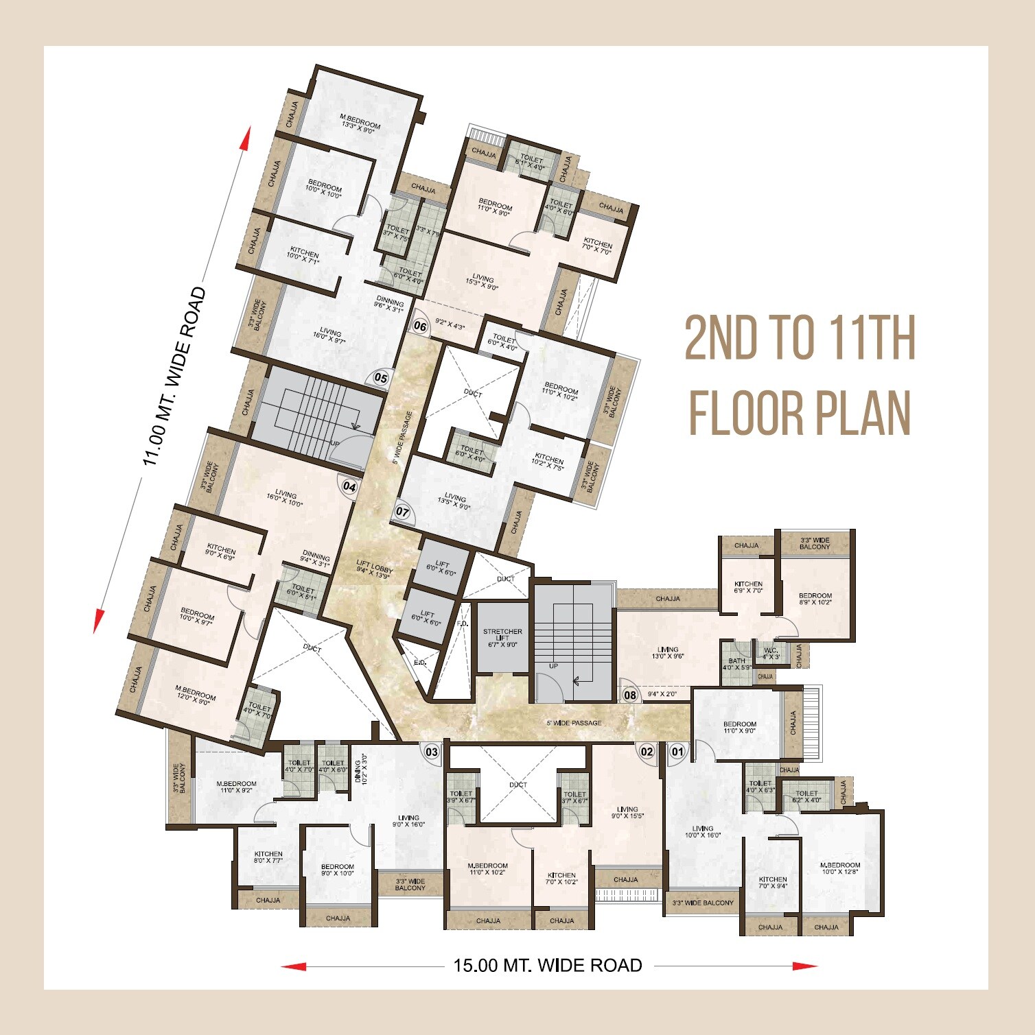 SK Residency Floor Plans 1