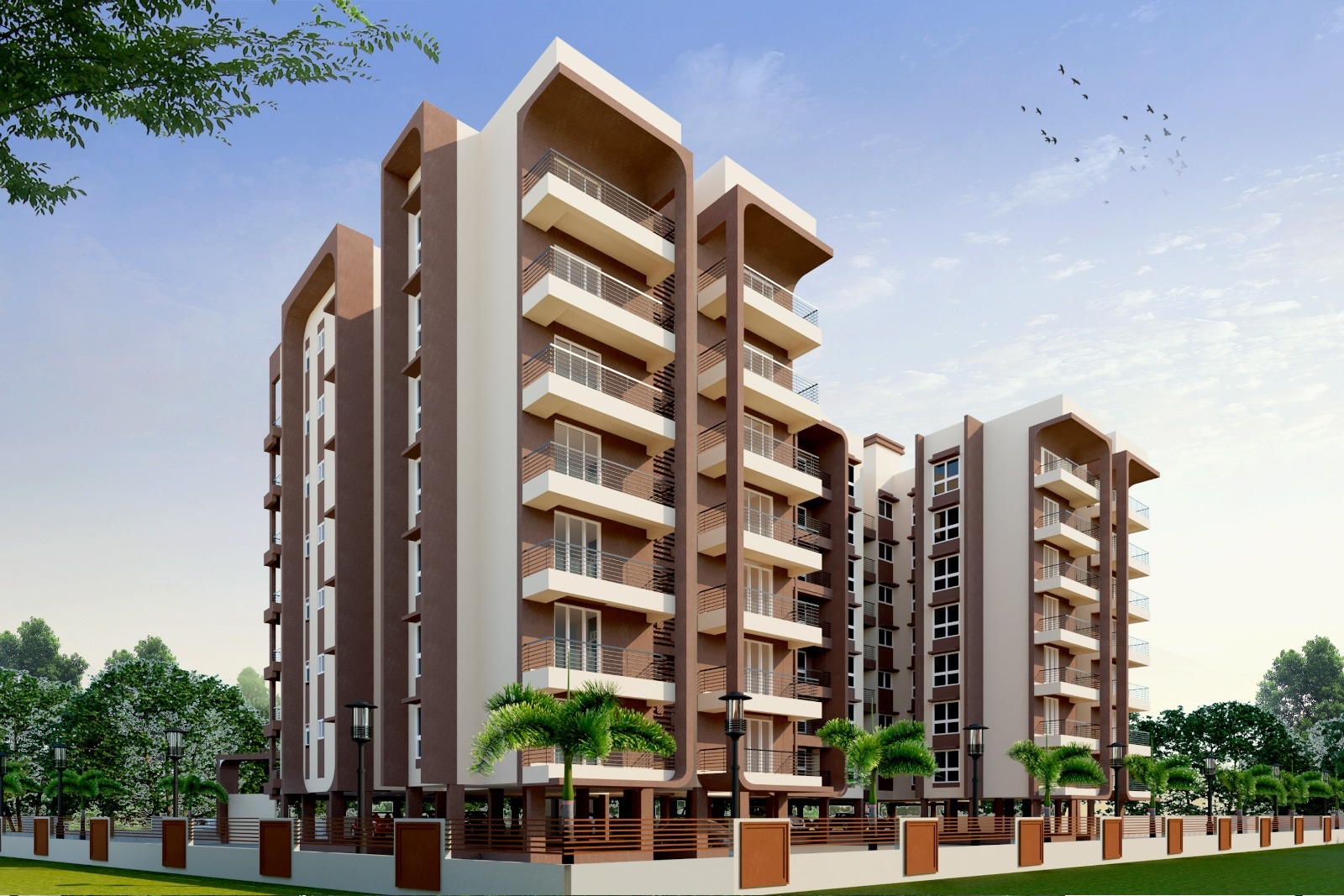 SRS Sukh Shanti Residency Apartment Exteriors